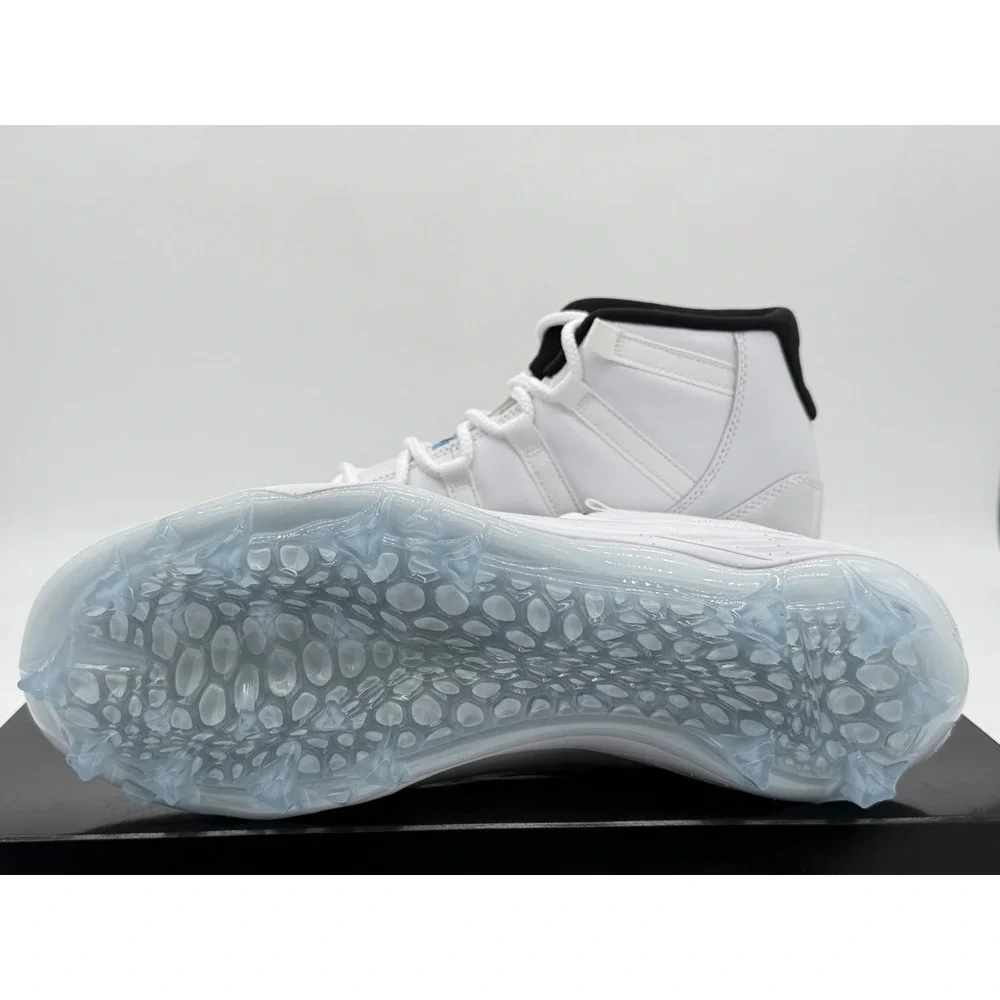 Size 9.5- Nike Air Jordan 11 Retro Legend Blue Mid TD Football Cleats HM7324-104